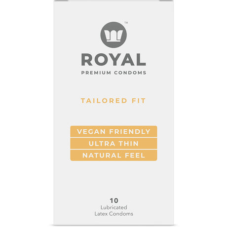 Royal Intimacy Tailored Fit Vegan Condoms 10pk