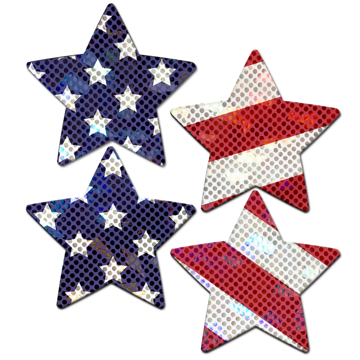 Pastease Petite Patriot Stars 4pc