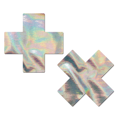 Pastease Silver Hologram Crosses