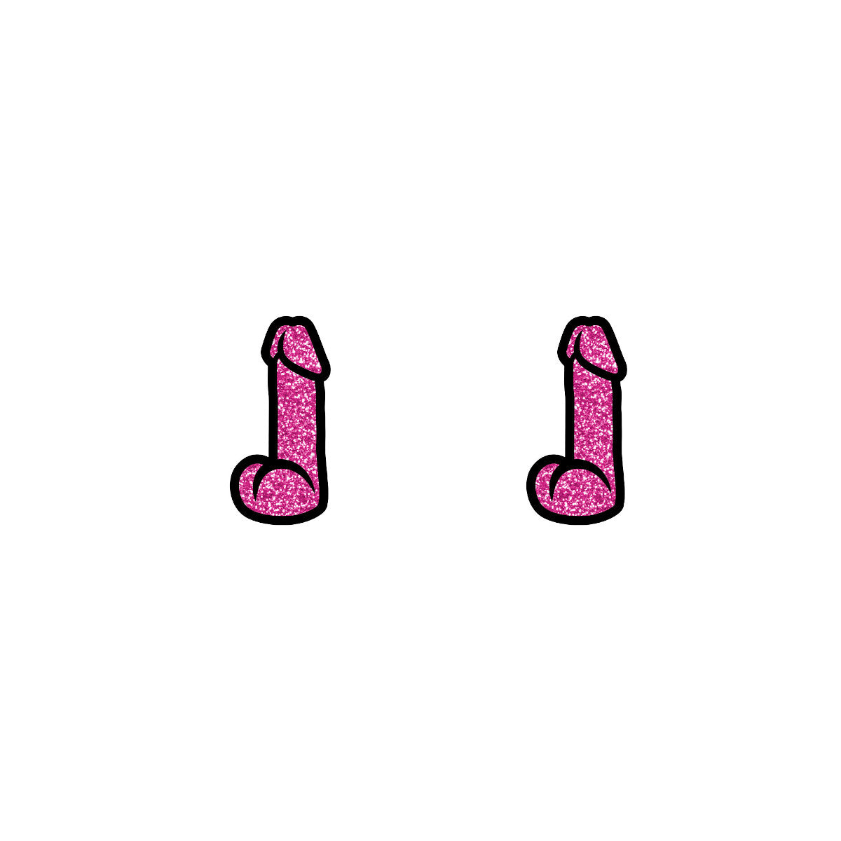 Wood Rocket Pink Dildo Earrings