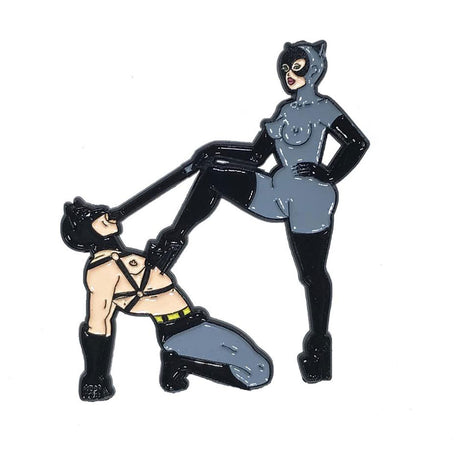 Geeky & Kinky Cat and Bat Pin