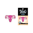 Wood Rocket Uterus Pin