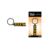 Wood Rocket Fuck Word Keychain