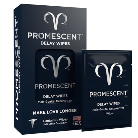 Promescent Delay Wipes 5ct