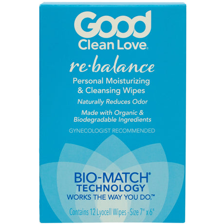 Good Clean Love Rebalance Cleansing Wipes 12 ct.