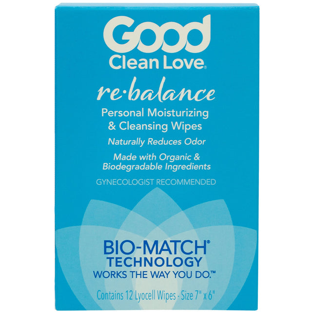 Good Clean Love Rebalance Cleansing Wipes 12 ct.