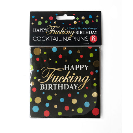 Happy Fucking Birthday Napkins 8ct