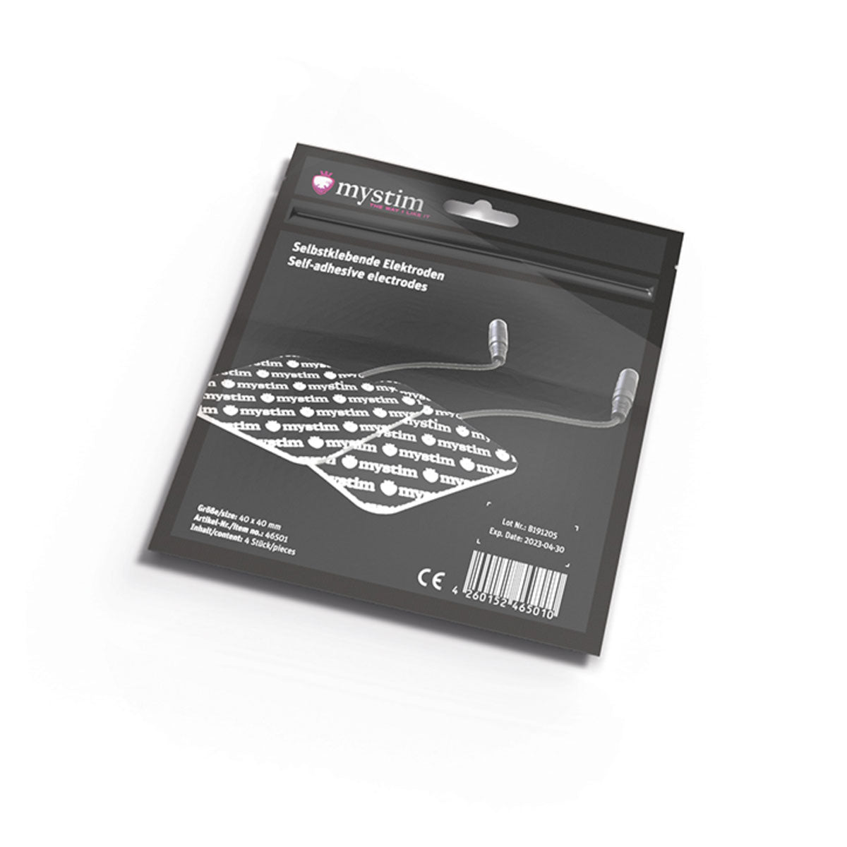 Mystim Electrodes 4pk, Square