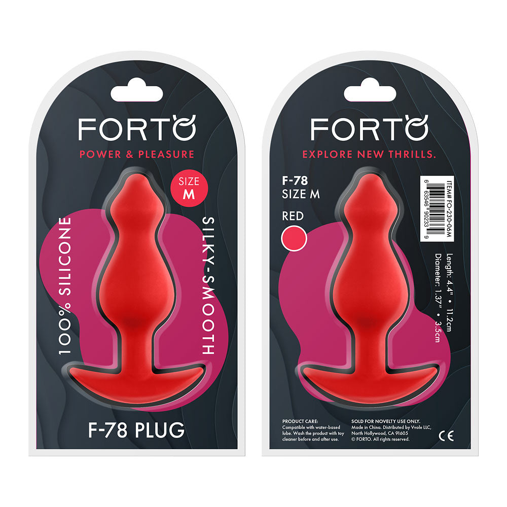 FORTO F-78 Pointee Plug Red Medium