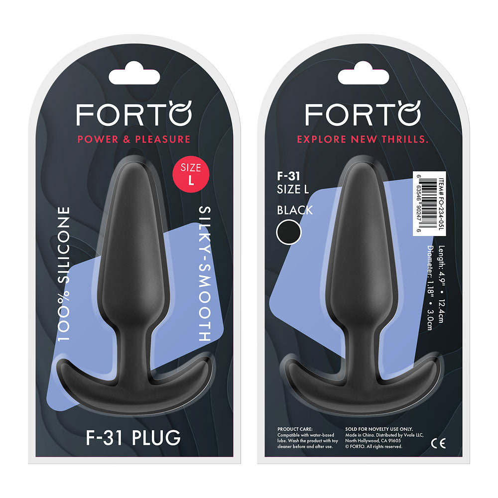 FORTO F-31 Plug Black Large