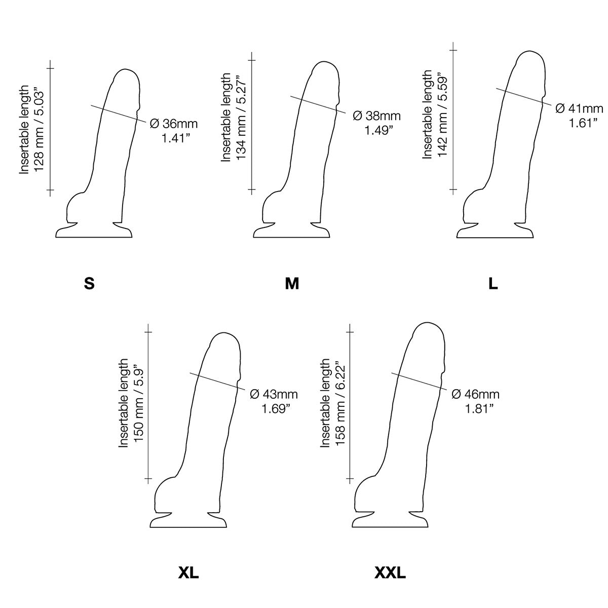 Strap-On-Me Sliding Skin Realistic Dil Medium